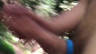 Very ROUGH & RAW WANK deep down in the Woods