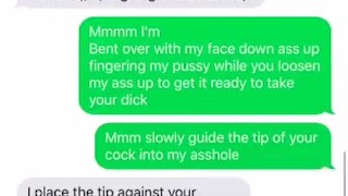 Cheating WIFE SEXTING (Anal, Throat Fuck)