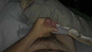 POV jack off flying cumshot on my chest