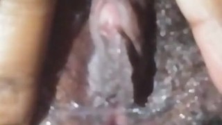 Post orgasm mess with swollen clit 
