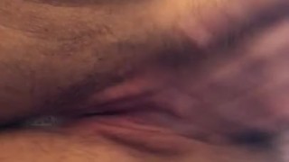 REAL female orgasm while full of cum after sex