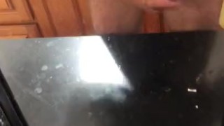 First Nut Friday! Stroking bbc until big cumshot