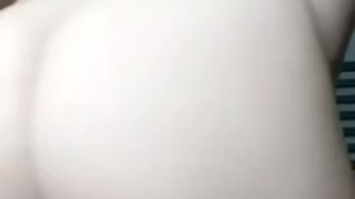 Sexy snowbunny pulls down her pants to reveal a phat suprise