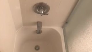 In the shower 