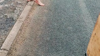 Naked in street
