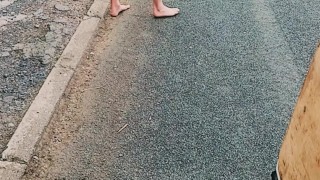 Naked in street