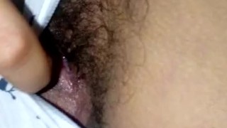 Hi! Little natural hairy virgin saying hello to pornhub