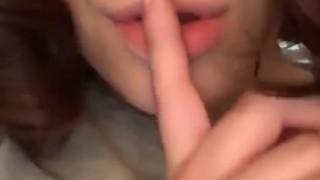 Mickey Mouse College Babe Flashes Groomed Pussy
