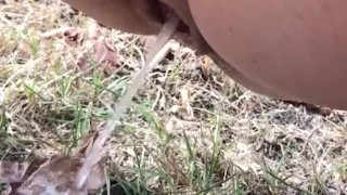 Couldn’t hold her pee any longer