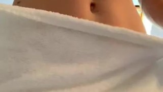 NAKED BOY WITH TOWEL