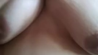 Playing with my titties again and a5