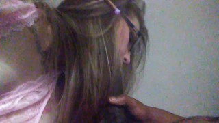 Pawg wife throat fucks husbands bestfriends bbc