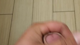 Stroking my cock for my sexy wife and cuming 