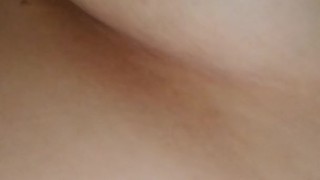 Playing with my tits 
