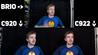 Logitech BRIO 4k vs. C922 vs. C920 1080p Quality Comparison in STUDIO light
