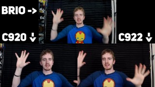 Logitech BRIO 4k vs. C922 vs. C920 1080p Quality Comparison in STUDIO light