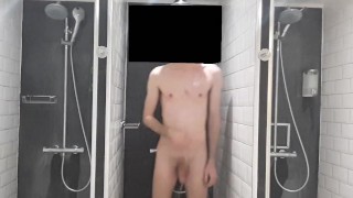 locker room shower