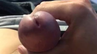 Shaved huge young asian cock cumming