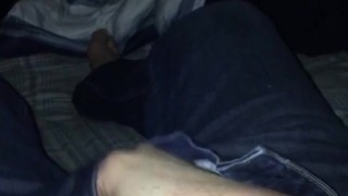 Grabbing bulge In boxer briefs
