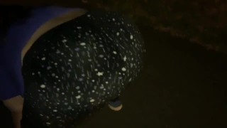 Bbw nearly getting caught!