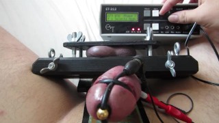E-Stim, Ball Vice & Cock Restraint with Erostek ET-312B