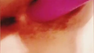 Milf masturbates with toy 