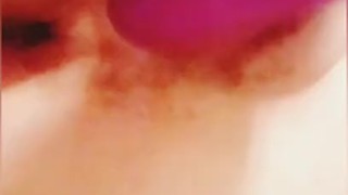 Milf masturbates with toy 