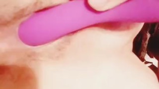 Milf masturbates with toy 