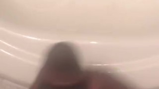 Dirty talk & masturbating ends in huge cumshot.
