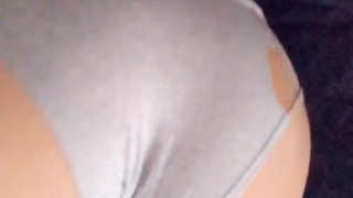 Horny Tattooed babe presents butt for the taking