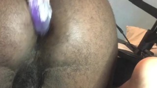 Ass get fucked by dildo