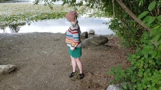 Seattle Ganja Goddess in Gnome Hat: Part 2: Public flashing