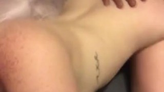 Smoking a blunt while perfect pink ginger pussy gets piped down from behind by my favorite BBC