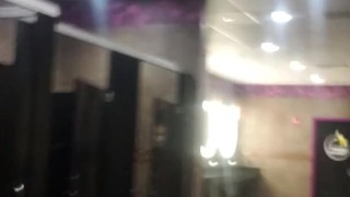 Show my pussy in public gym shower stall 