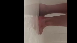 Sexy feet take a shower