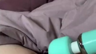 Intense Orgasm Rubbing Clit With Vibrator 