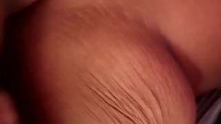 Rubbing my tits