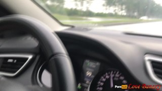Masturbation in the car while driving