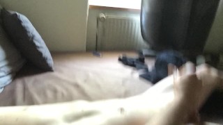 Young twink, huge cum shot load, skinny boy