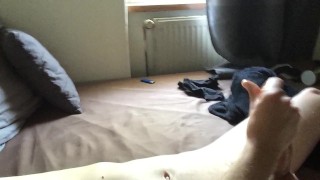 Young twink, huge cum shot load, skinny boy