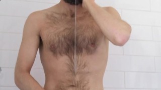 Quick drink in shower