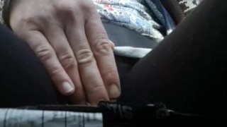 Fucking A Dildo To Orgasm While Driving A Car In Public!