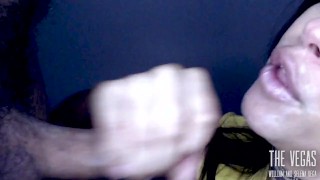 Close Up Deepthroat With Pulsating Cumshot At The End. Selena Vega