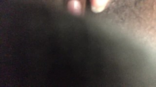 Black Teen Makes Herself Cum