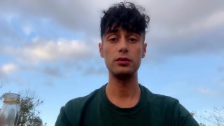 Task for sub boy - Eat your master´s cum from the bottle at the public