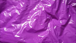 Putting on long Latex opera gloves