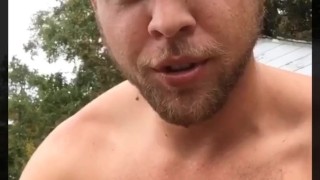 SKINNY WHITE WHORE GETS FUCKED ON TRACTOR 