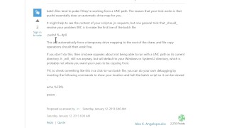 How to run Batch scripts on Network-Mapped Storage without Drive Letters