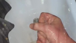 Nice wet shower masturbation