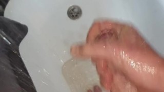 Nice wet shower masturbation